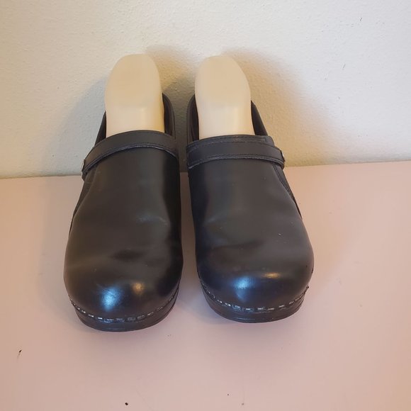 Sanita 39 Clogs Nursing Shoes Comfort‎ Leather Adjustable Snaps 8 - Picture 5 of 8